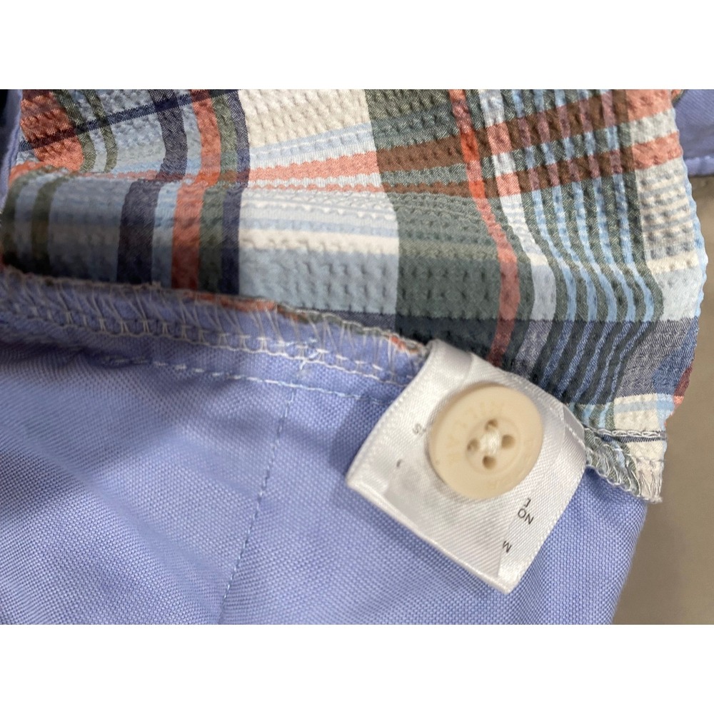 Peter Millar Crown Crafted Plaid Golf Shorts Mens Size 38 Seersucker Textured - Picture 8 of 8